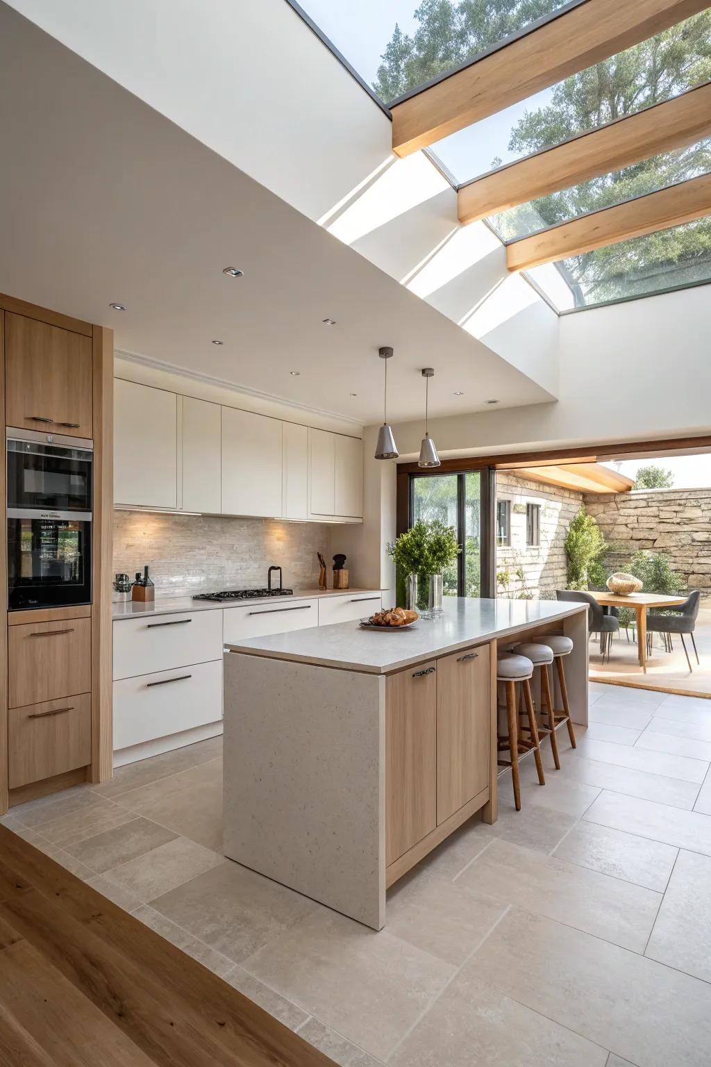Simplicity and elegance meet in a minimalist kitchen design.