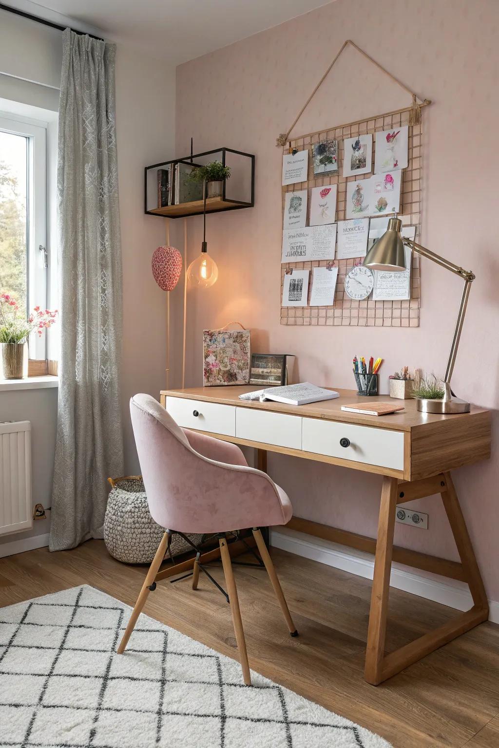 A thoughtfully designed study space can boost focus and creativity, essential for a growing teen.