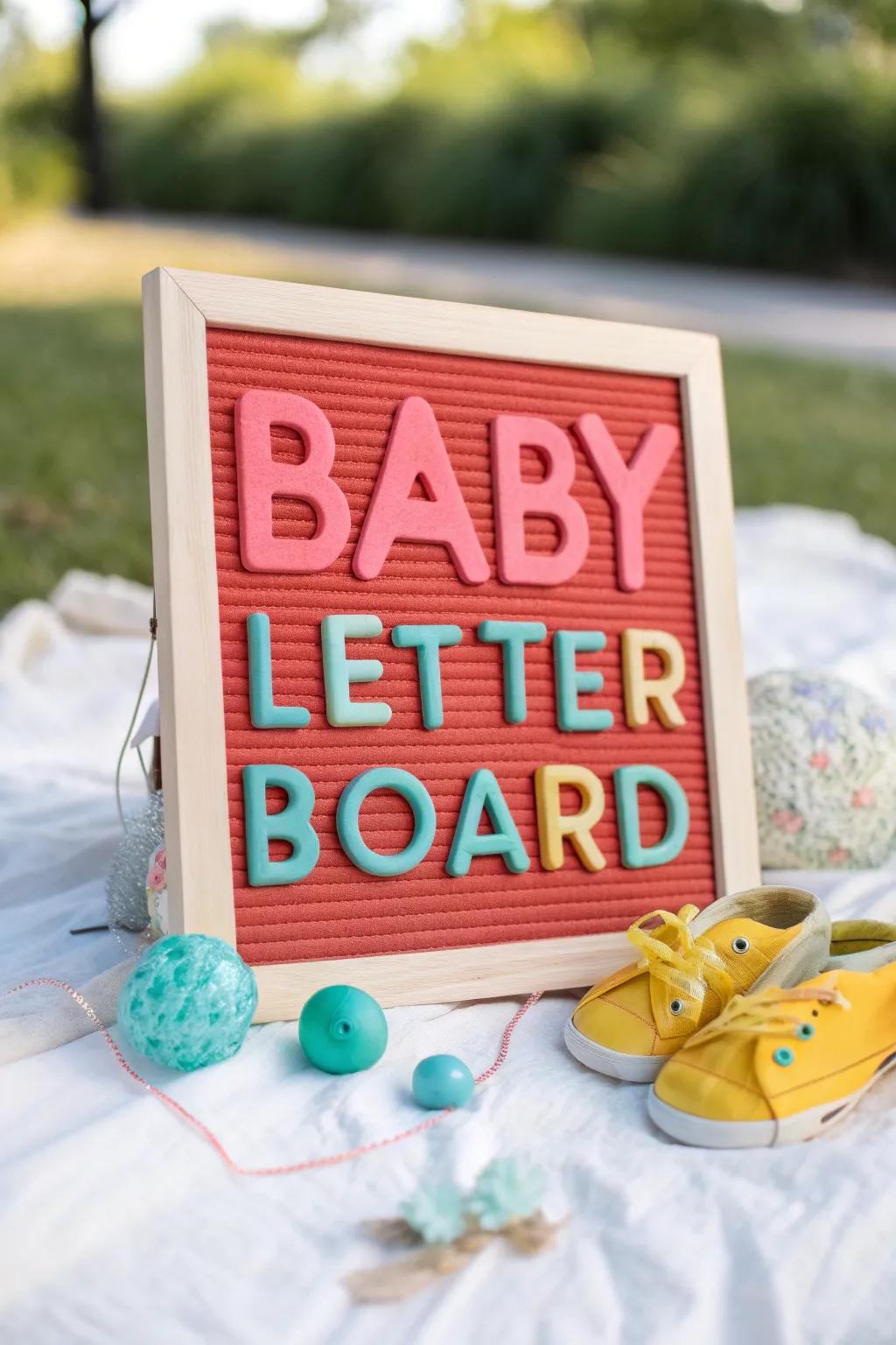 Transform everyday moments into picture-perfect memories with a thoughtfully styled letter board.