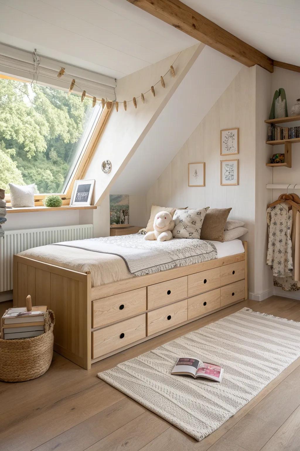 Smart furniture choices that do double duty in a child's room.