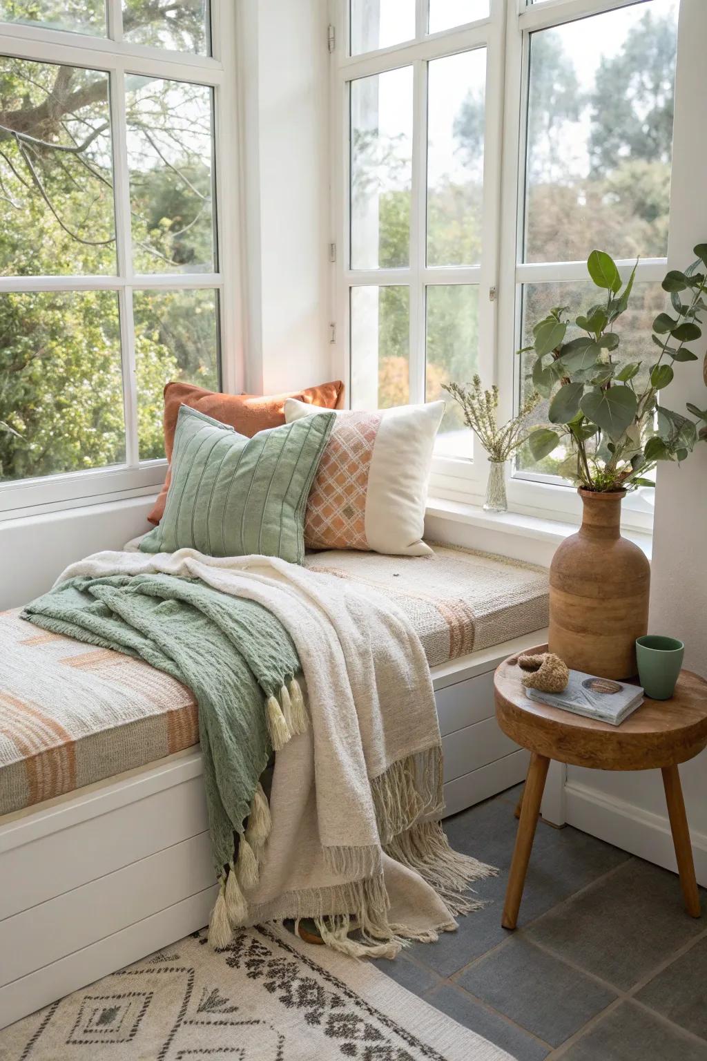 Maximize comfort and functionality with a daybed that serves as both seat and slumber. #CozyCorner #FunctionalDesign