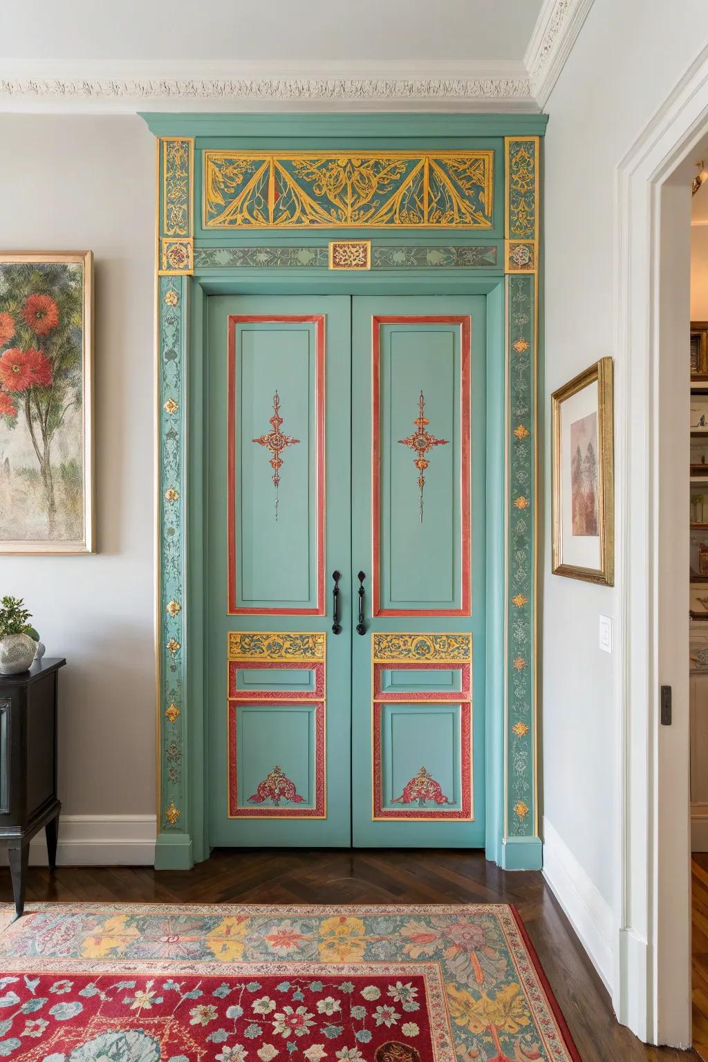 Transform your closet doors into art with decorative moldings that reflect your personal style.