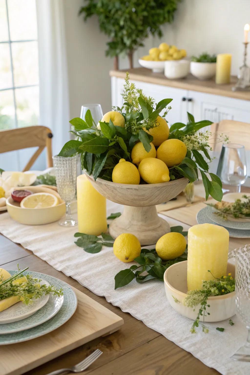 Bring the zest of Italy to your table with vibrant lemon decor that delights the senses.