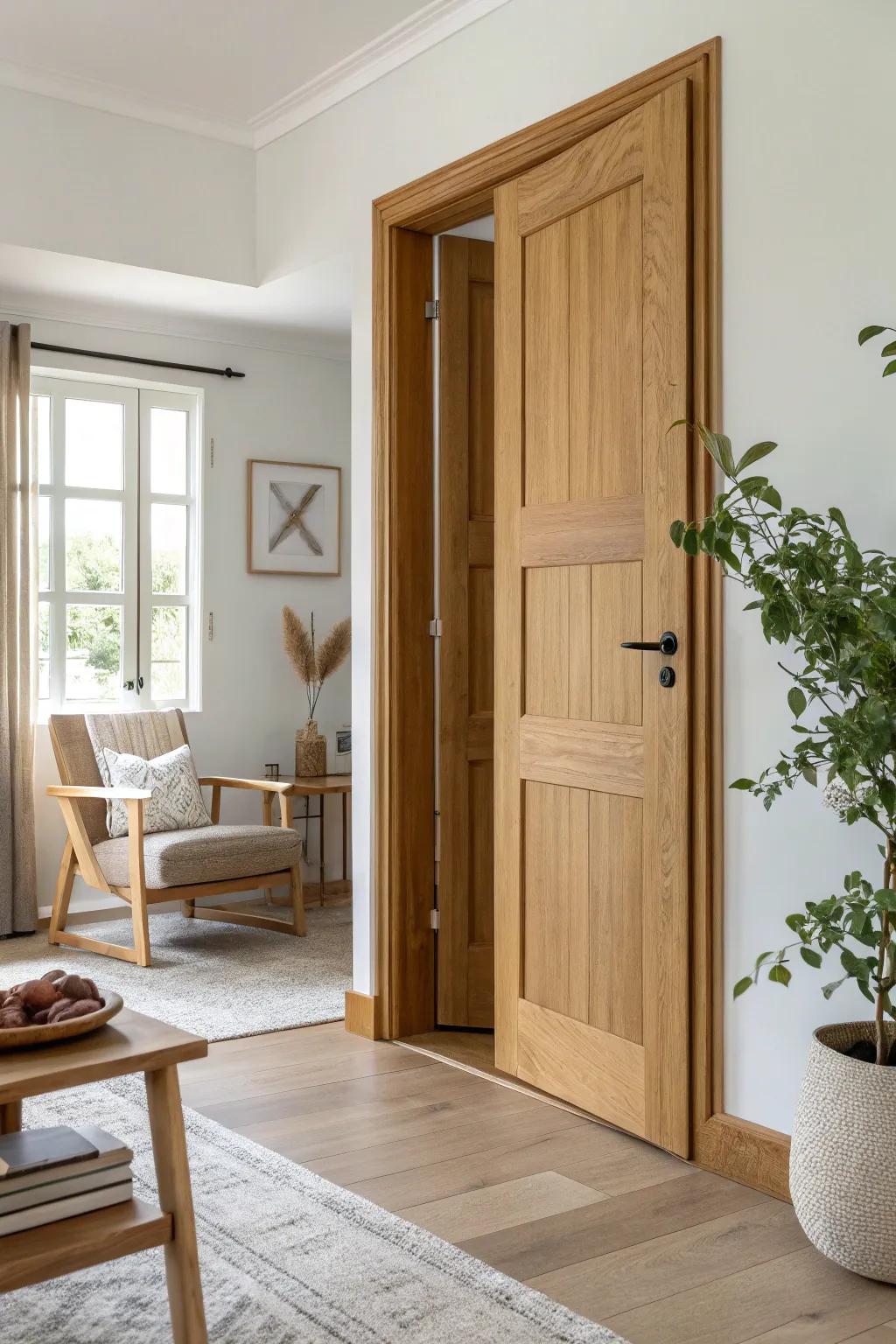 Introduce warmth and character with beautifully crafted wooden doors.
