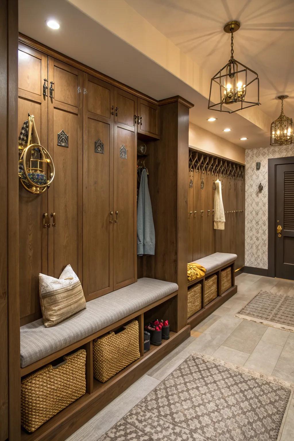 Keep your locker room tidy and chic with stylish decorative hooks.