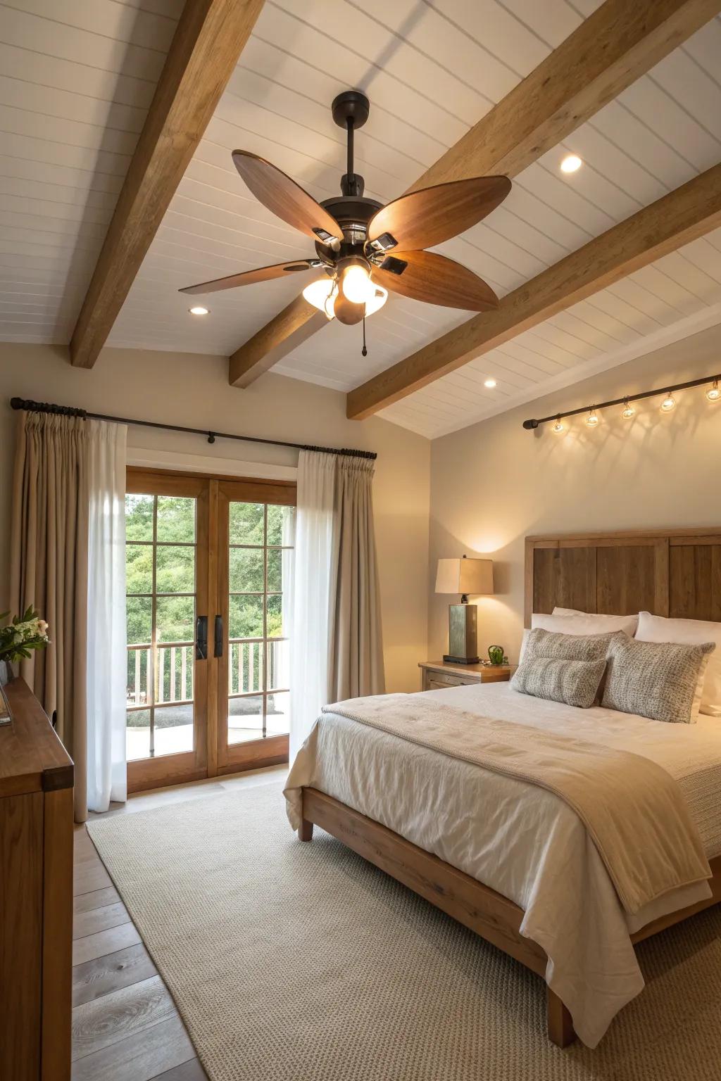 Illuminate and cool your space with a fan that does double duty.