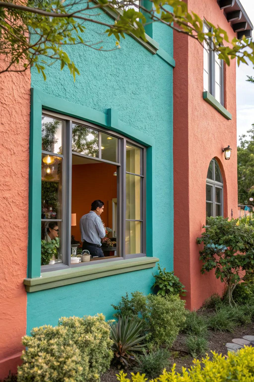 Achieve seamless elegance with integrated stucco window trims.