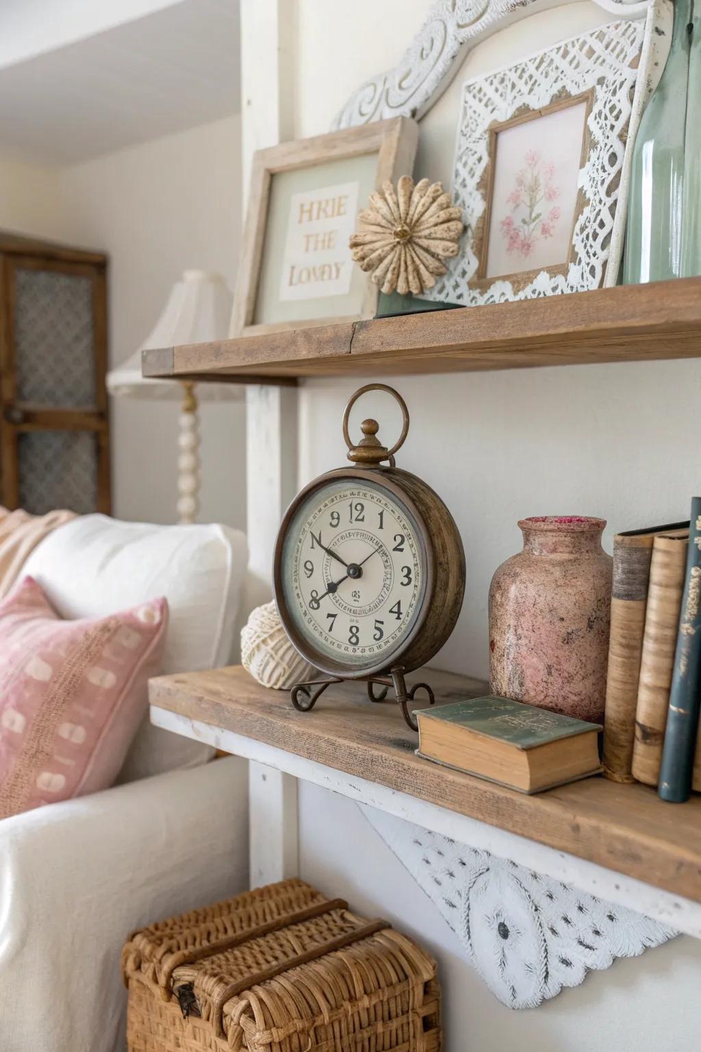 Infuse personality and charm with vintage treasures that tell a story.