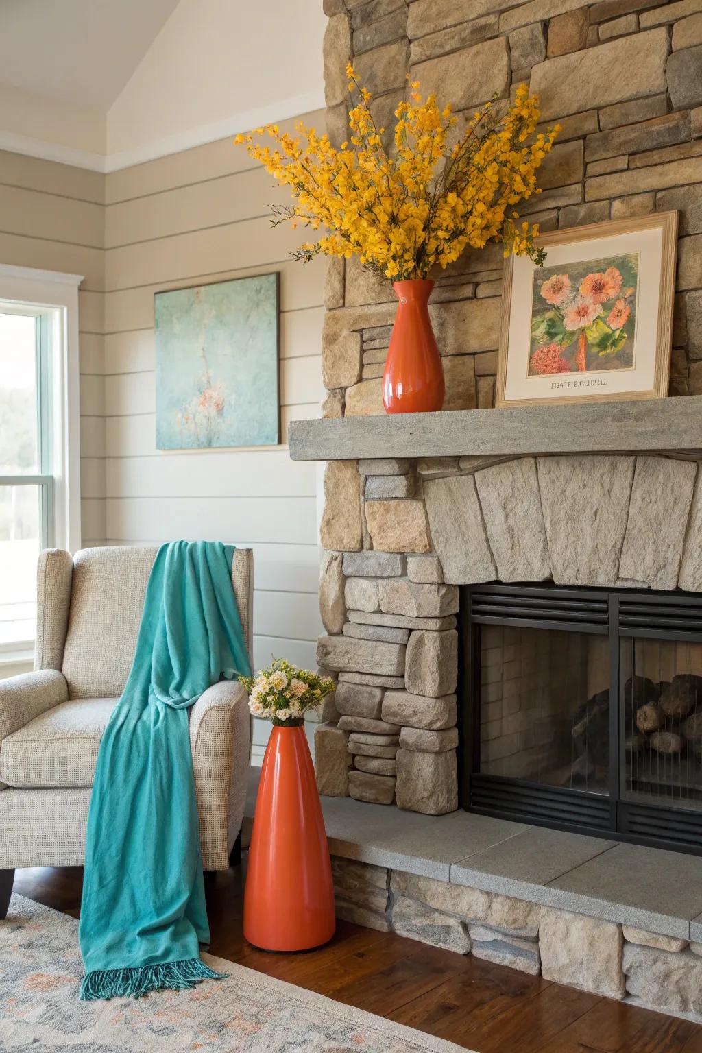Embrace simplicity with minimalist decor that lets your fireplace shine.