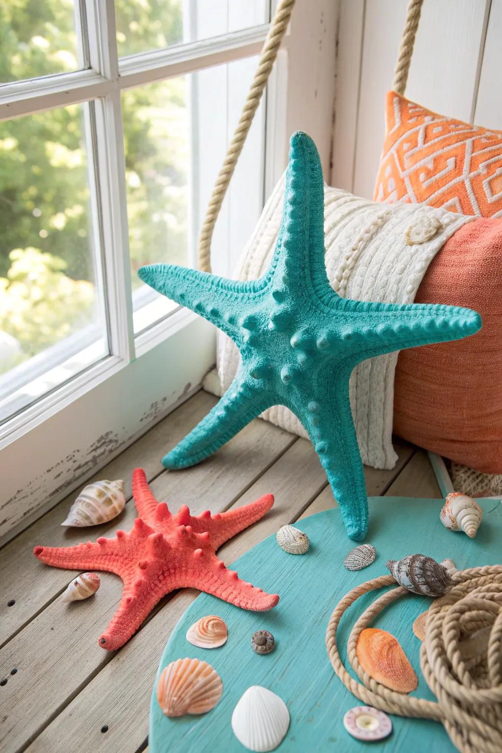 Infuse your home with coastal vibes using nautical elements that evoke the serenity of the sea. 🌊 #CoastalLiving #BeachVibes #SummerDecor