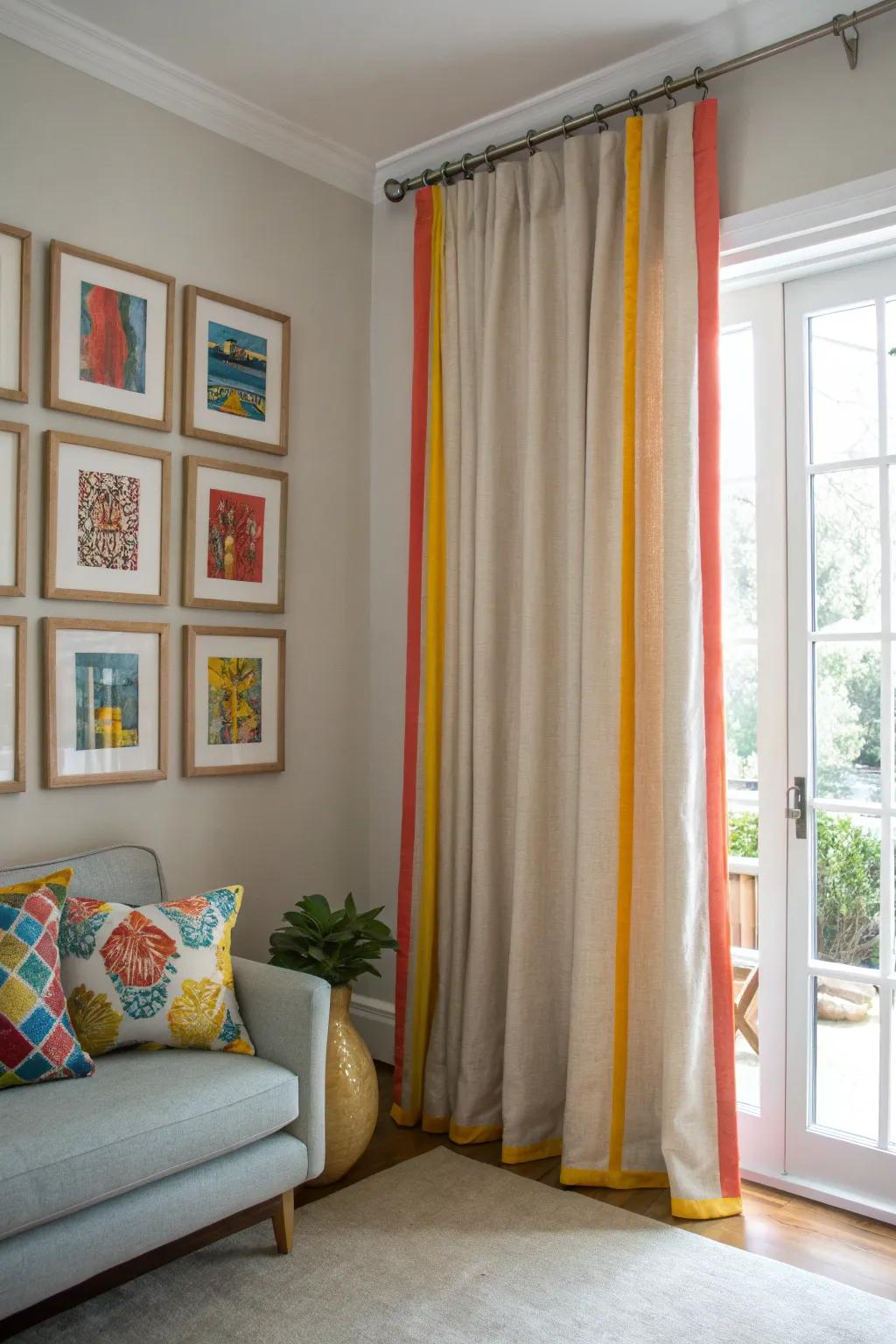 Embrace timeless elegance with neutral curtains that offer a serene and versatile backdrop for any room.