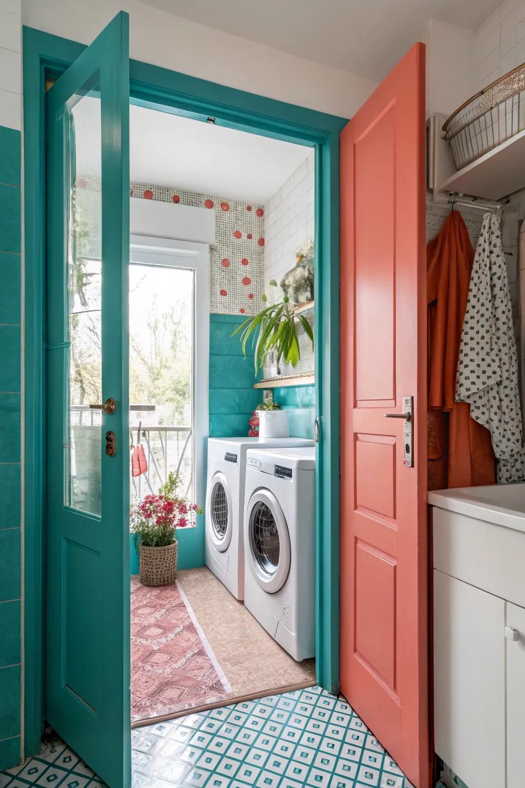 A hidden laundry area can blend seamlessly into your bathroom for a clean, organized look.