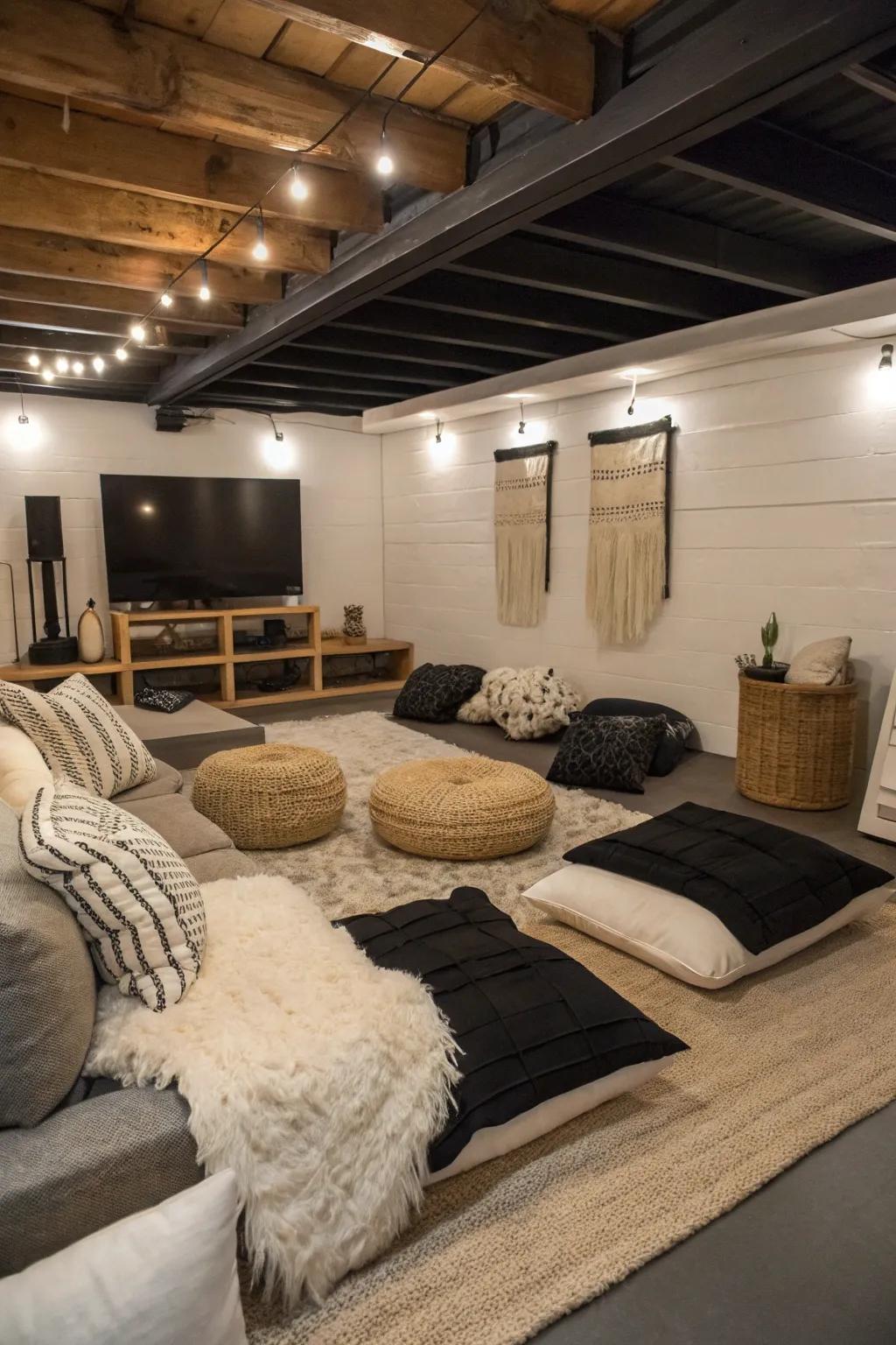 Create spaces that blend comfort and style, perfect for relaxation and entertainment.