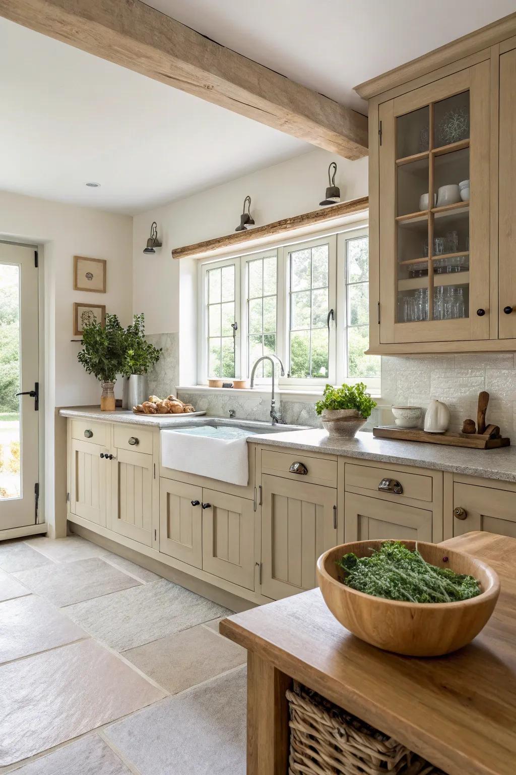 Timeless Shaker cabinets bring elegance to your bungalow kitchen, blending tradition with simplicity.