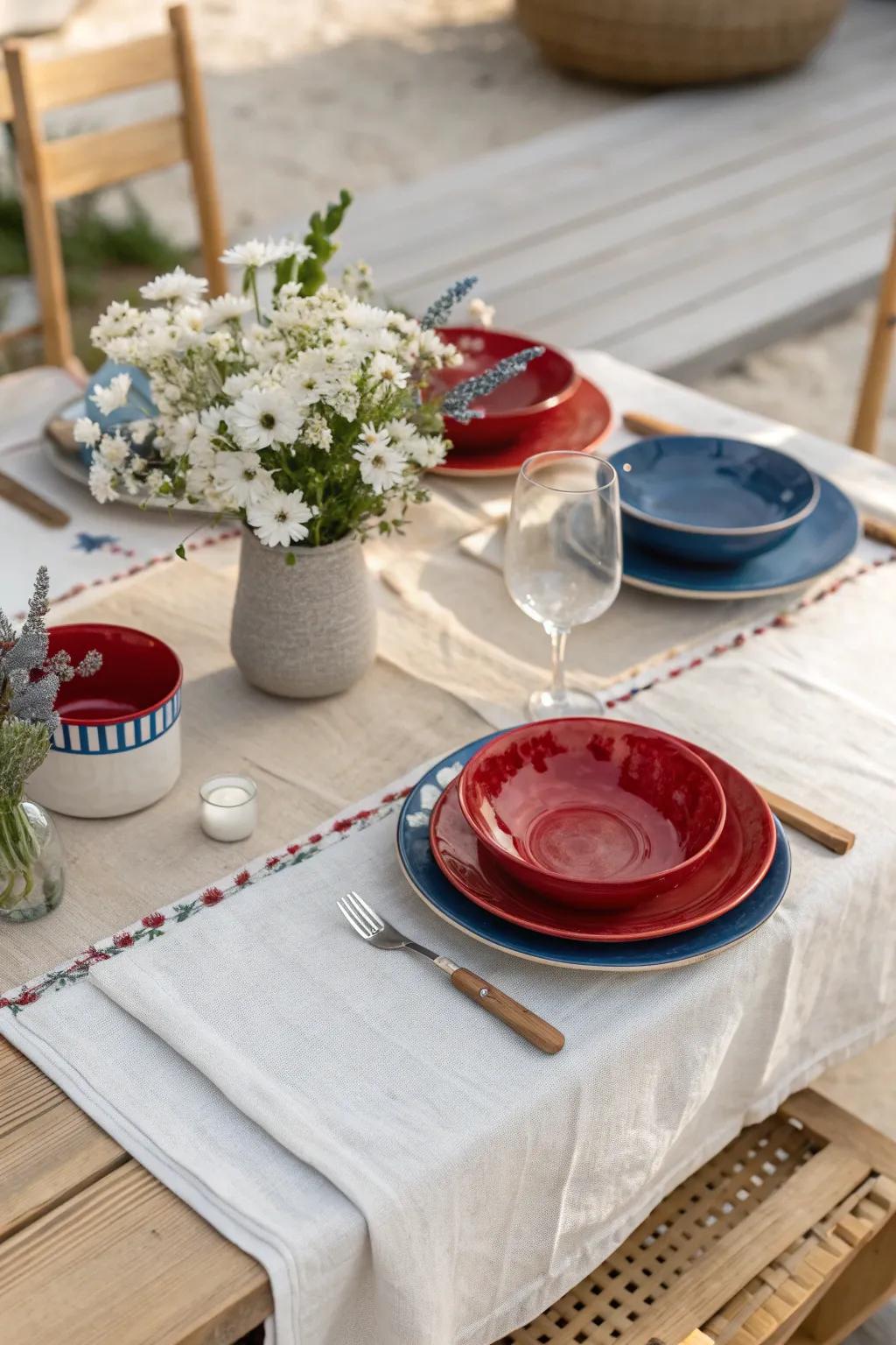 Celebrate with the vibrant colors of the French flag. 🇫🇷 #FrenchTheme #PartyColors