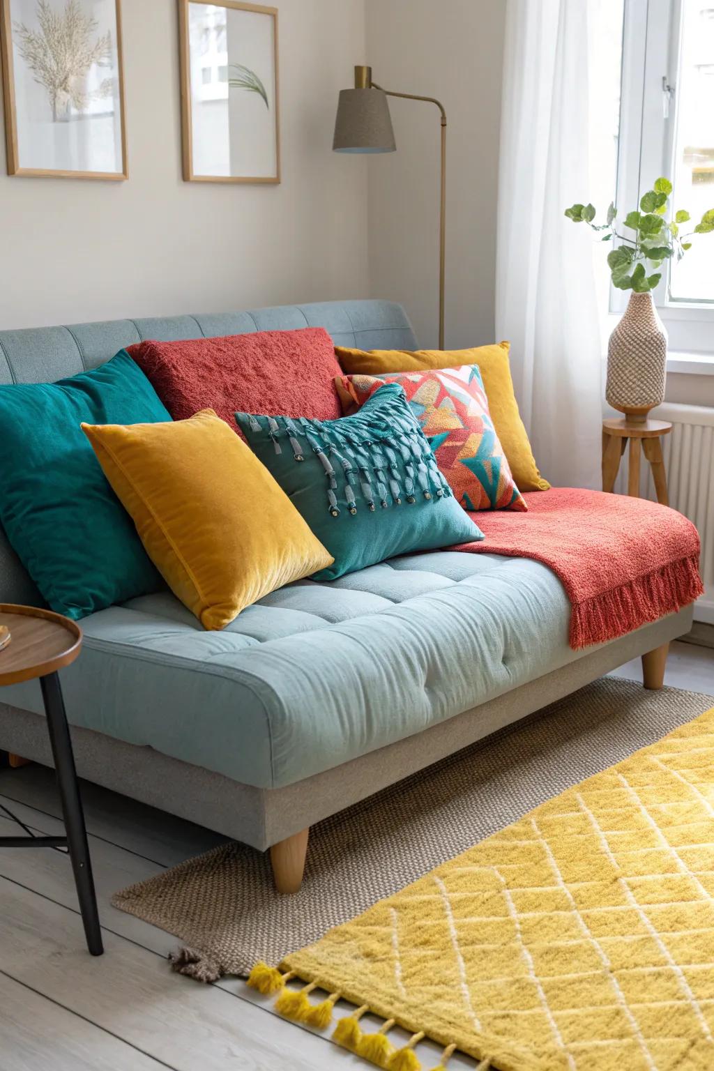 Compact yet comfortable, the perfect sofa bed for small guest rooms.