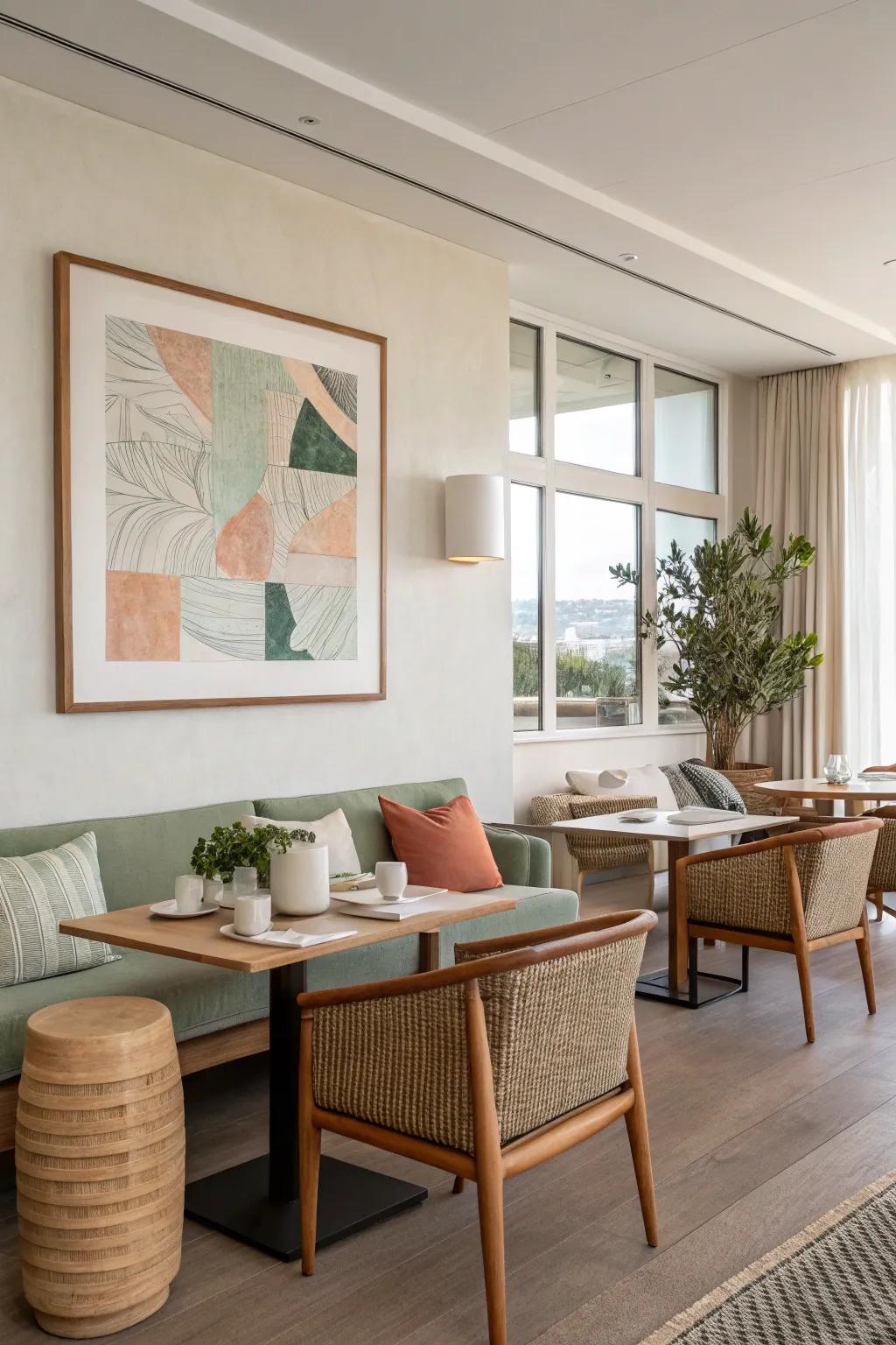 Add character to your hospitality room with captivating local artwork.