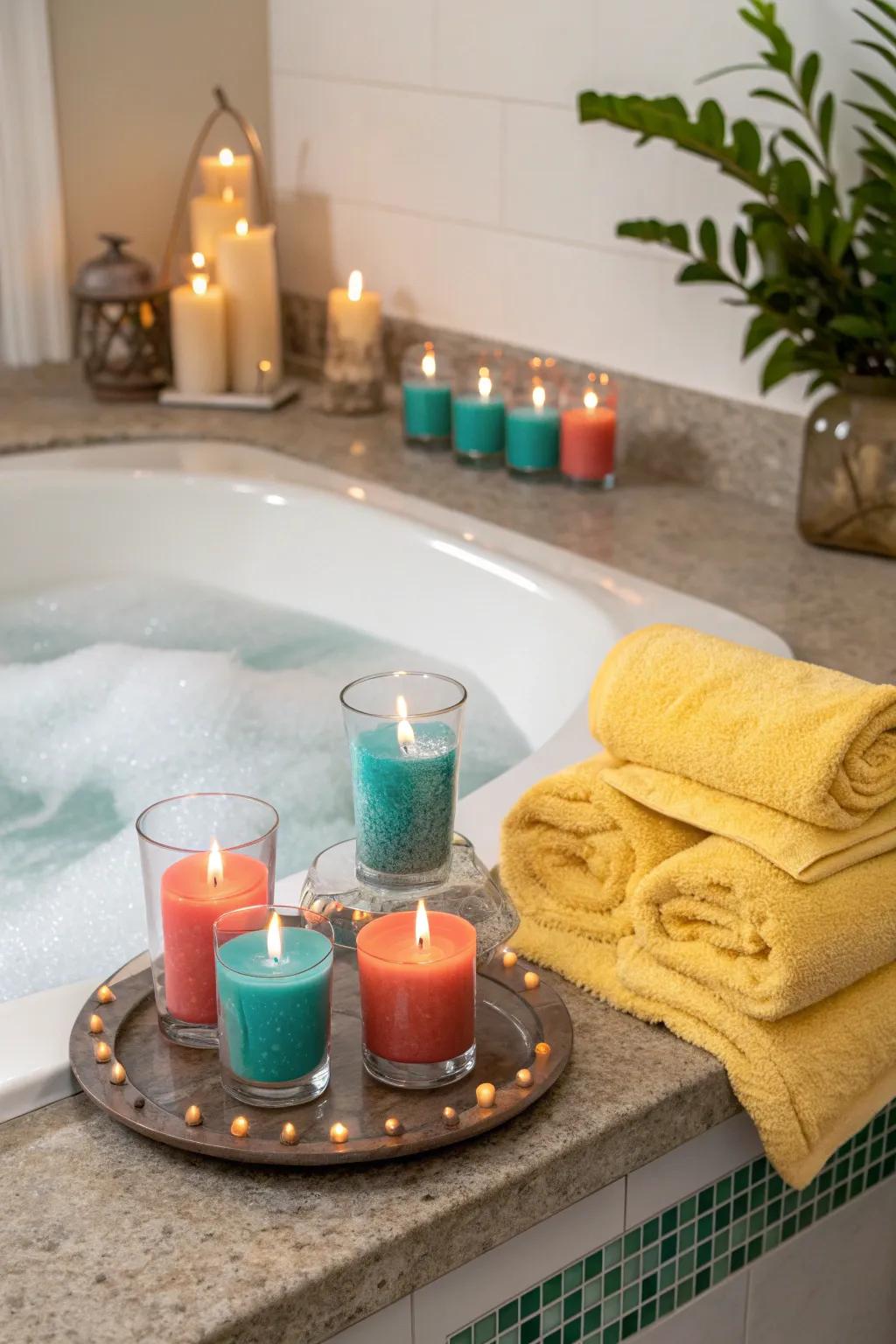 Pamper yourself with a serene home spa day that melts away winter stress. 🛁 #HomeSpa #Relaxation