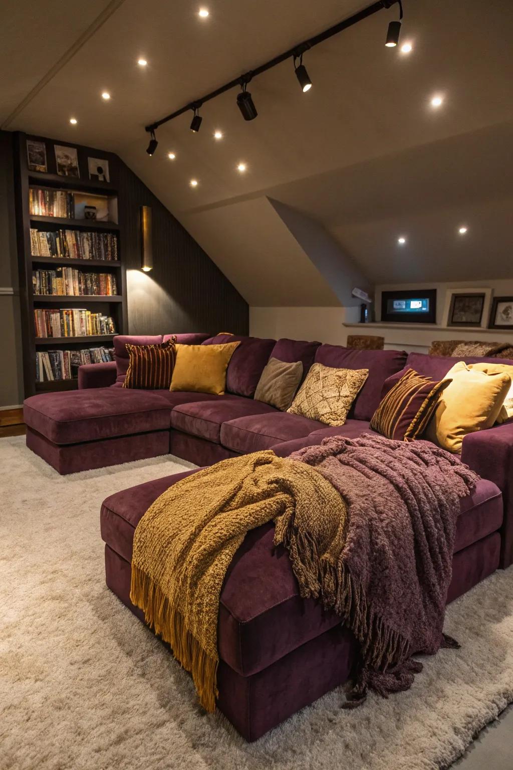 Wrap yourself in warmth with inviting interiors for the perfect movie marathon.