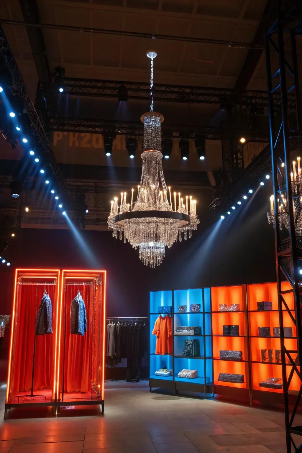 Illuminate your space and spotlight your merch for maximum impact. #LightingDesign #MerchShowcase