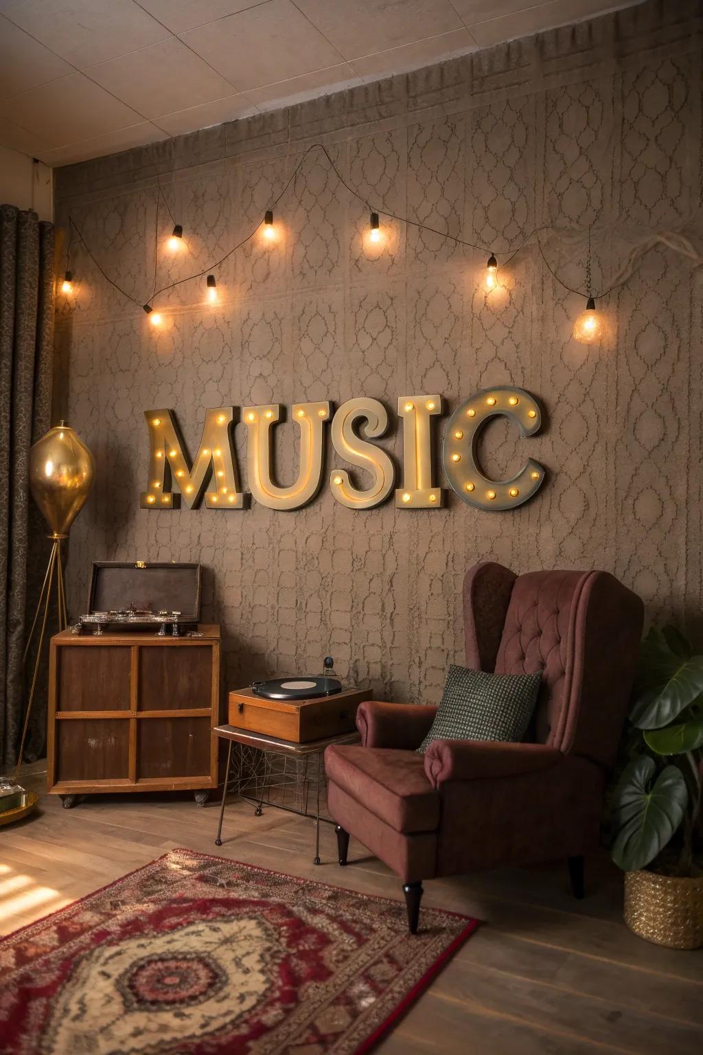 Turn words into art with musical typography that speaks to your soul and style.