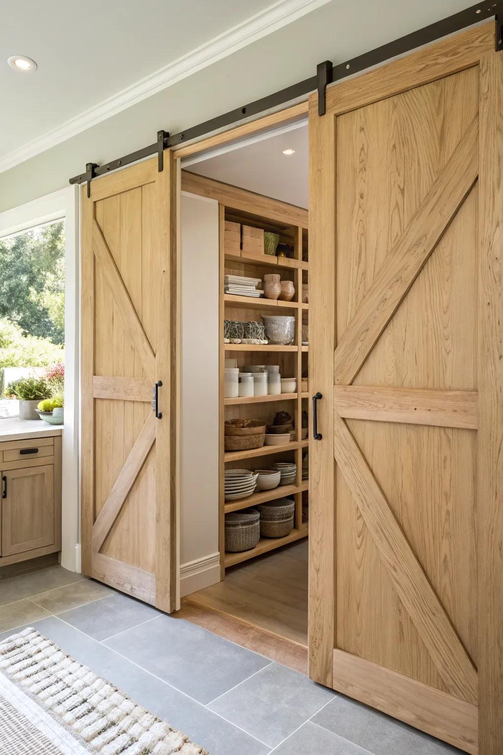Double the doors, double the style—perfect for grand kitchen entrances. #DoubleDoors #KitchenGoals