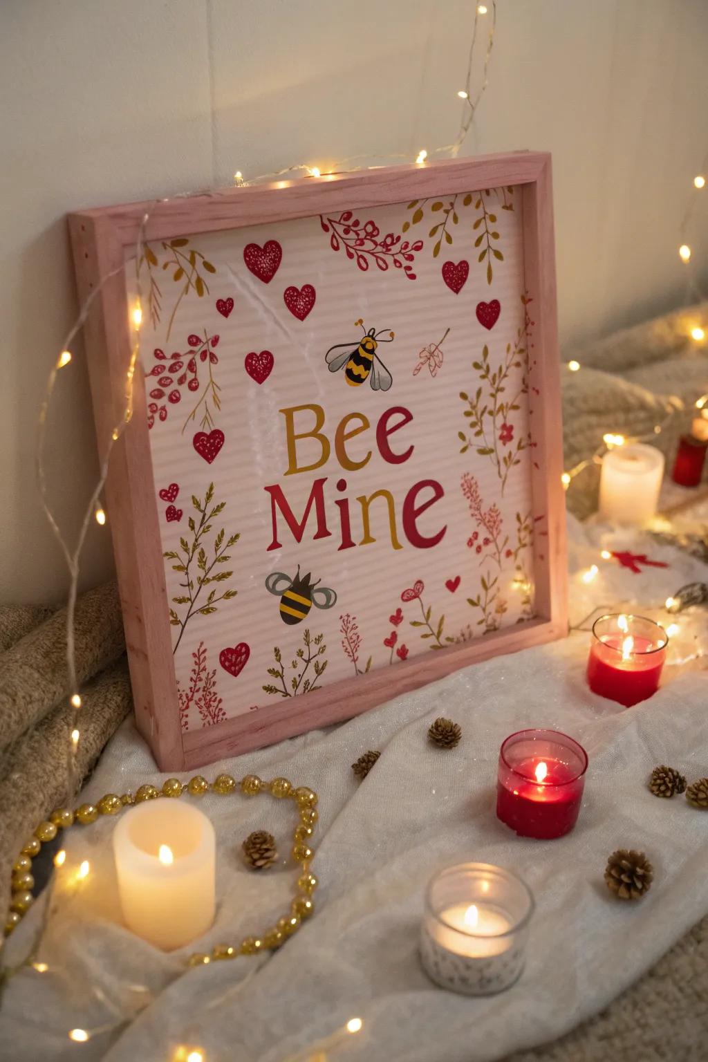 Add a playful twist with Valentine wordplay on your board.