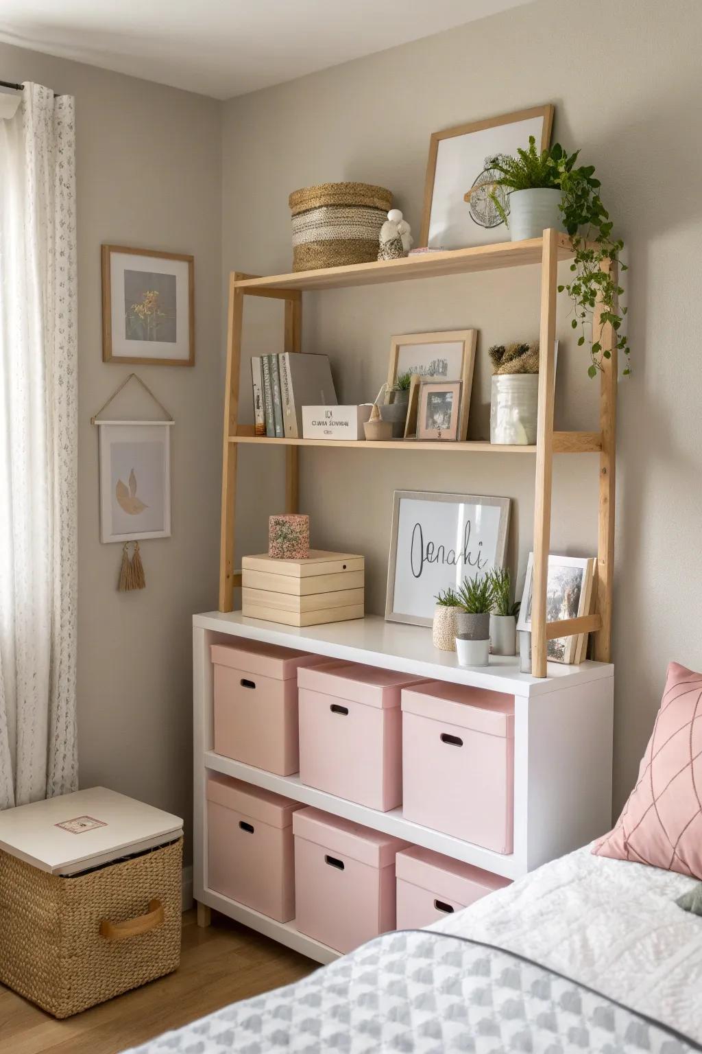 Efficient storage solutions keep clutter at bay while adding a touch of style to any teen's room. 🗄️ #StorageSolutions #TeenBedroom