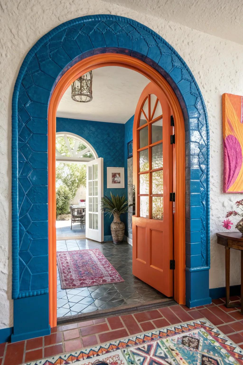 Dare to be different with vibrant, textured arches that command attention.