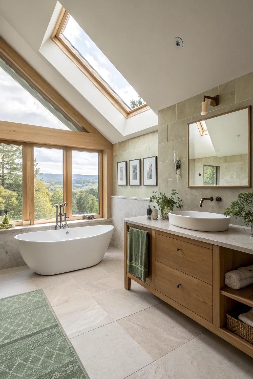 Bring architecture into your bathroom with creatively designed soffits. 🏠