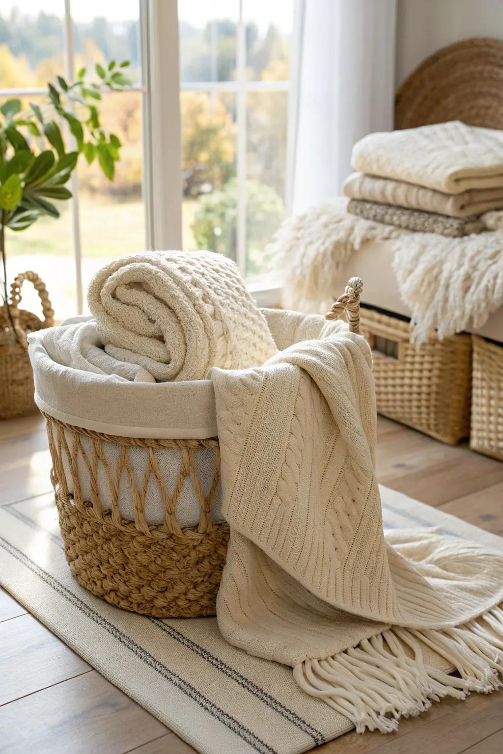 Layering textures creates a visually rich and inviting atmosphere.