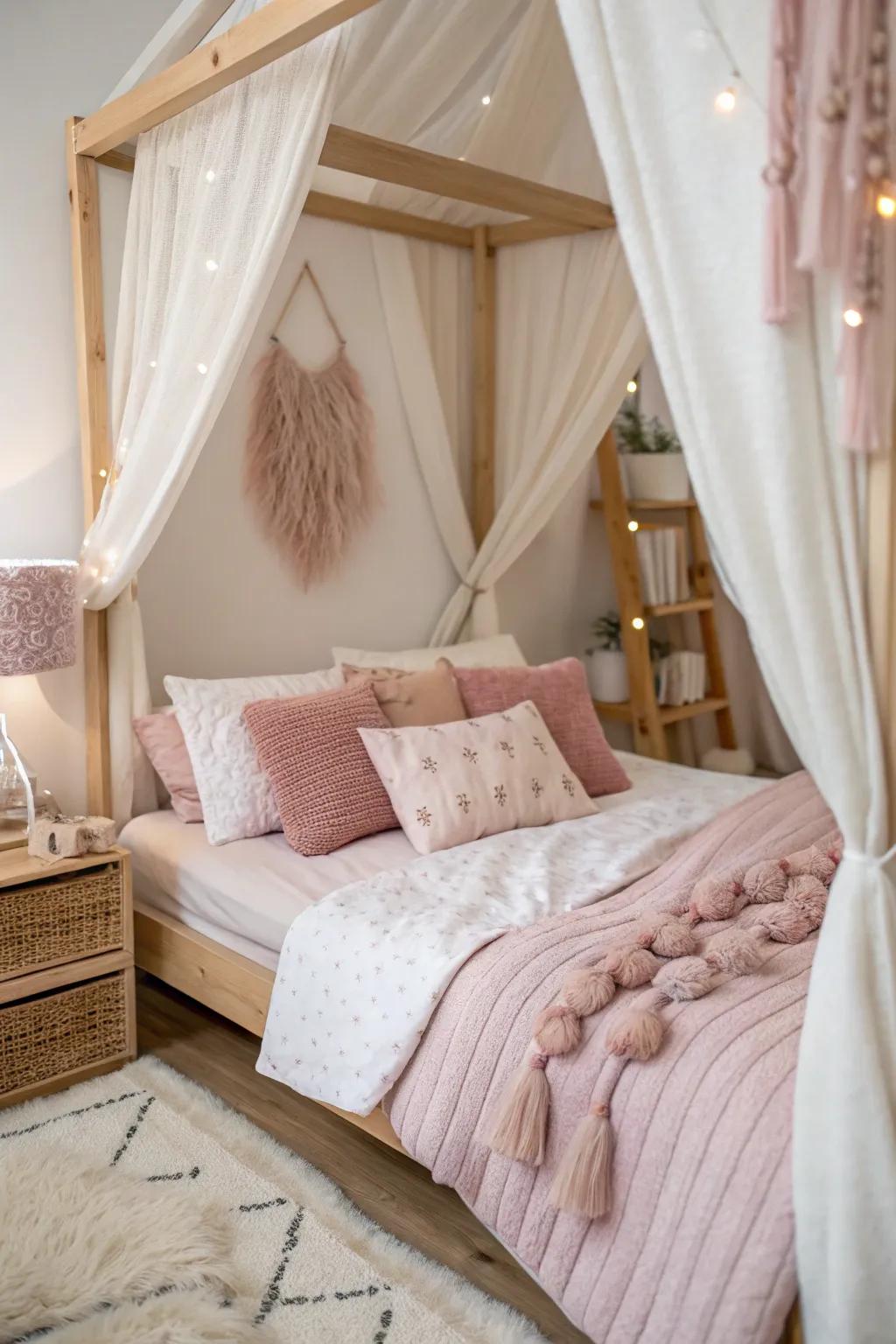 Dive into a nest of plush comfort, where every nap feels like a warm hug.