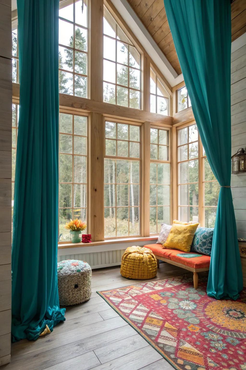 Flood your home with natural light for a bright, welcoming atmosphere. ☀️ #SunlitSpaces #InteriorDesign #CottageStyle