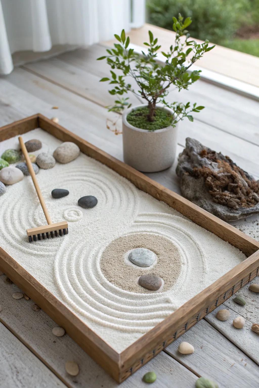 Find peace in a yin yang zen garden that offers a soothing escape from the hustle and bustle. 🌸 #ZenGarden #Mindfulness #TranquilSpaces
