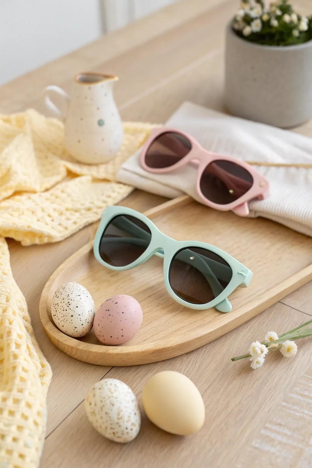Shade your eyes and strike a pose with these stylish pastel sunglasses. 😎 #EasterVibes #PhotoBoothFun