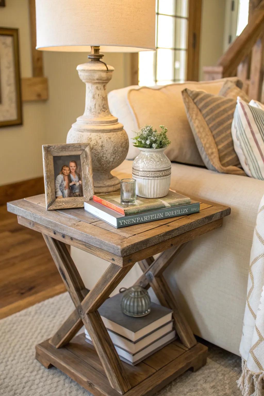 Add personal touches to your decor with framed photos and cherished mementos. ❤️ #PersonalTouches #HomeDecor