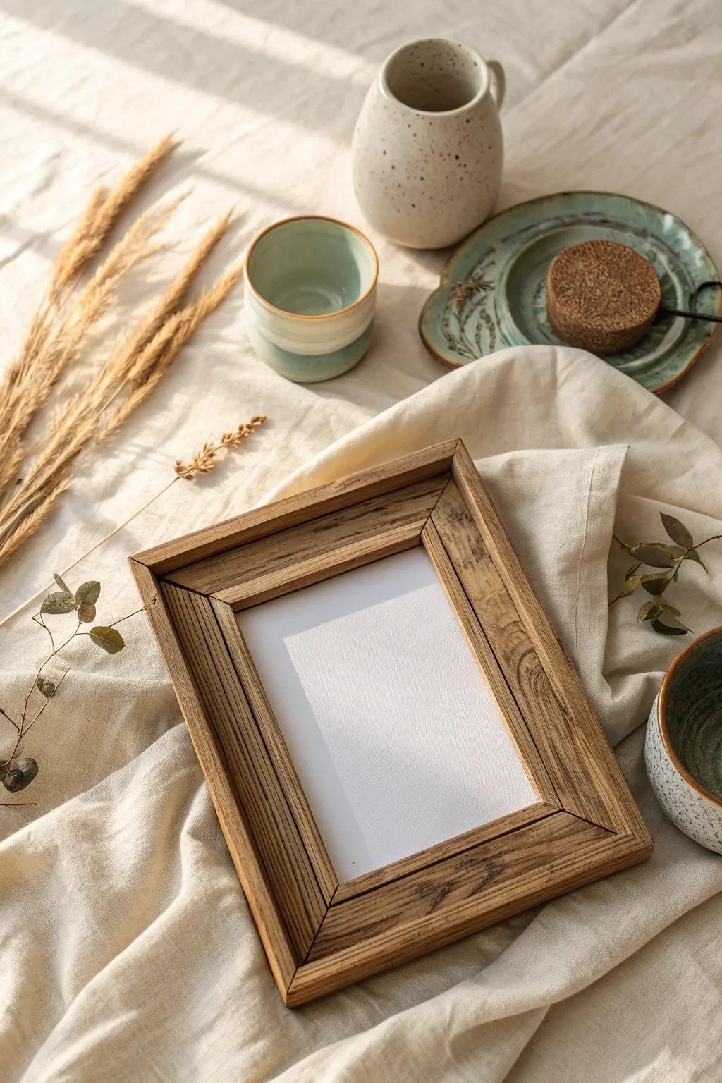 Embrace sustainability with upcycled frames that offer unique charm and character. ♻️ #UpcycledDecor #EcoChic
