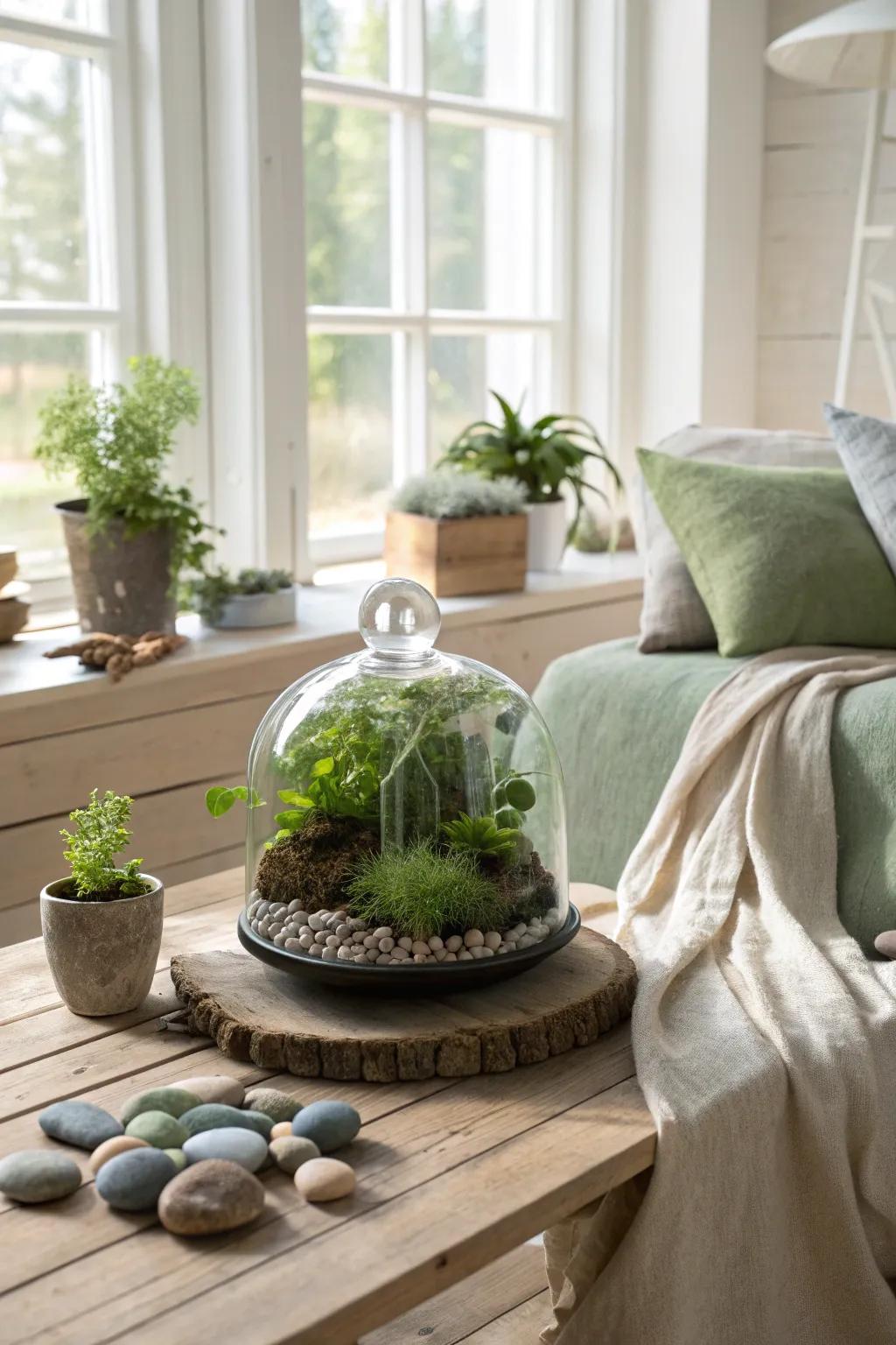 Bring the outdoors in with a DIY terrarium, an effortless way to add greenery to your home. 🌿 #TerrariumLove #IndoorGardening