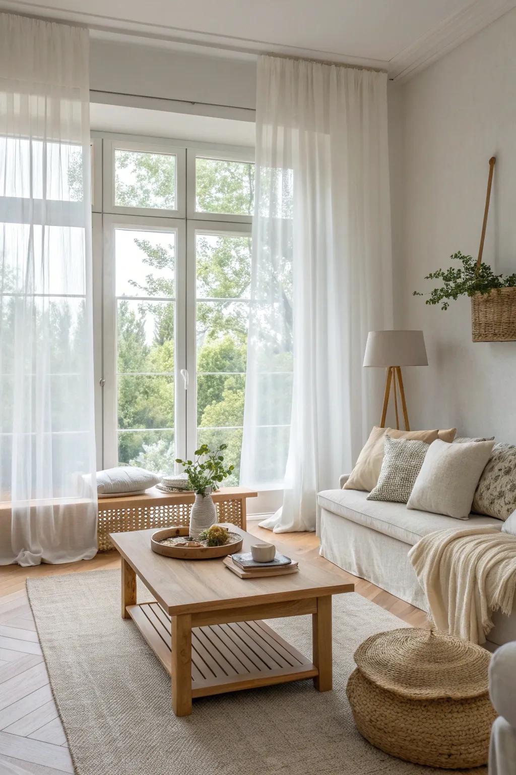 Let the sunshine in for a brighter, more cheerful living room.