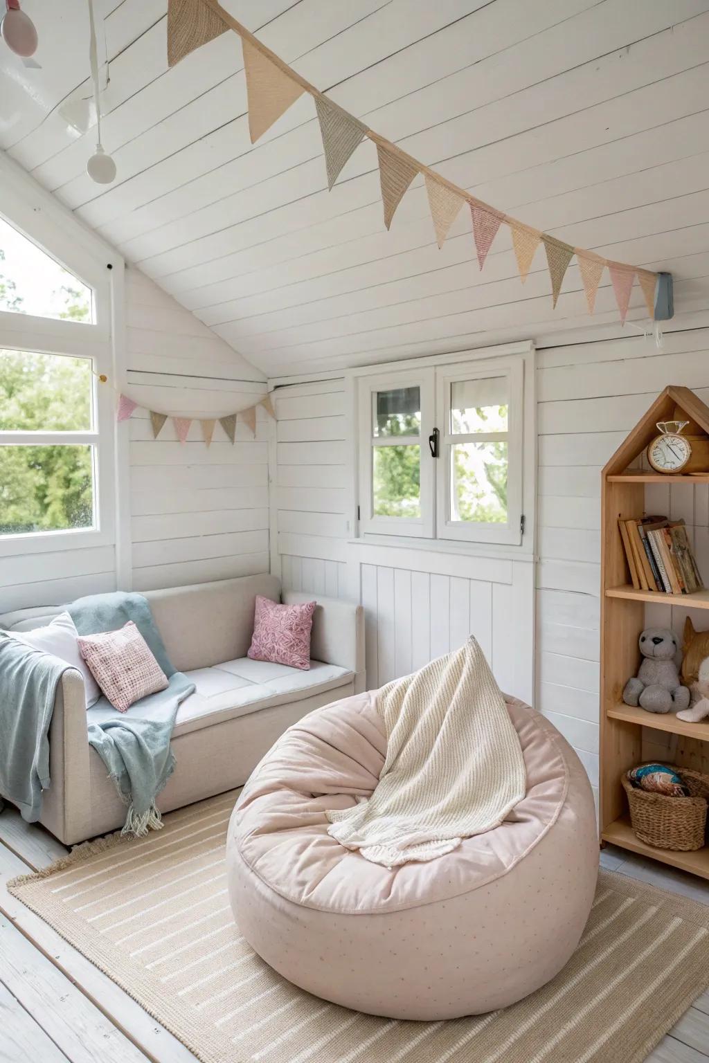 Relax in style with comfy seating that makes every playdate a joy. 🛋️ #ComfySeating #PlayhouseVibes #RelaxAndPlay