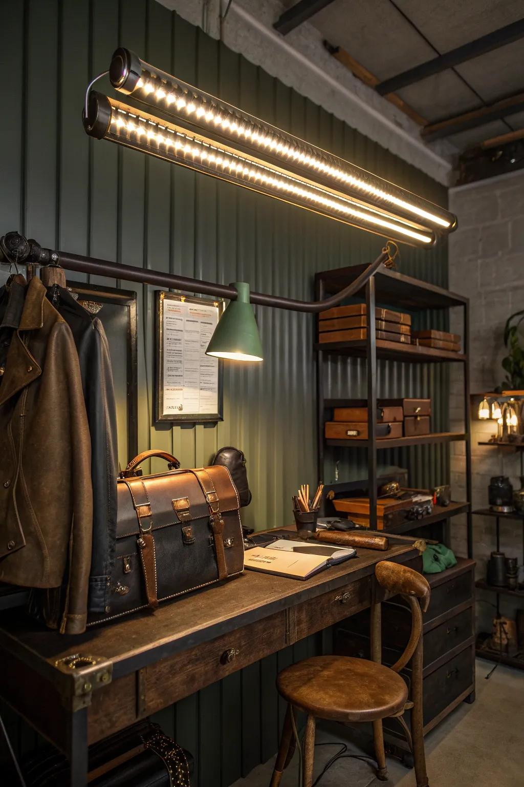 LED tubes offer bright, efficient lighting perfect for creative and productive environments.