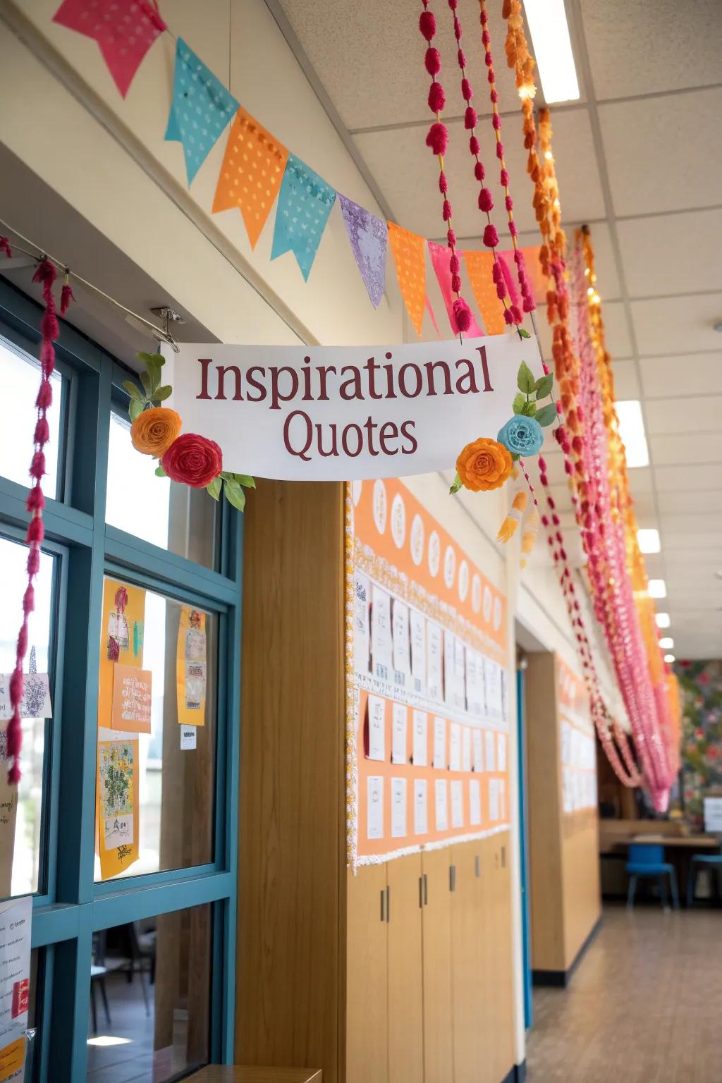 Inspire every day with a garland of motivational quotes. 🌟 #Motivation #ClassroomDecor