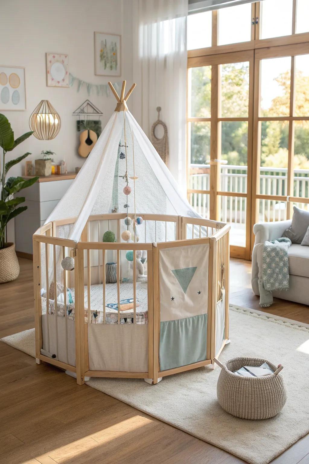 Keep your baby's play area organized and chic with built-in storage solutions. 🧸 #HomeStorage #OrganizedLiving