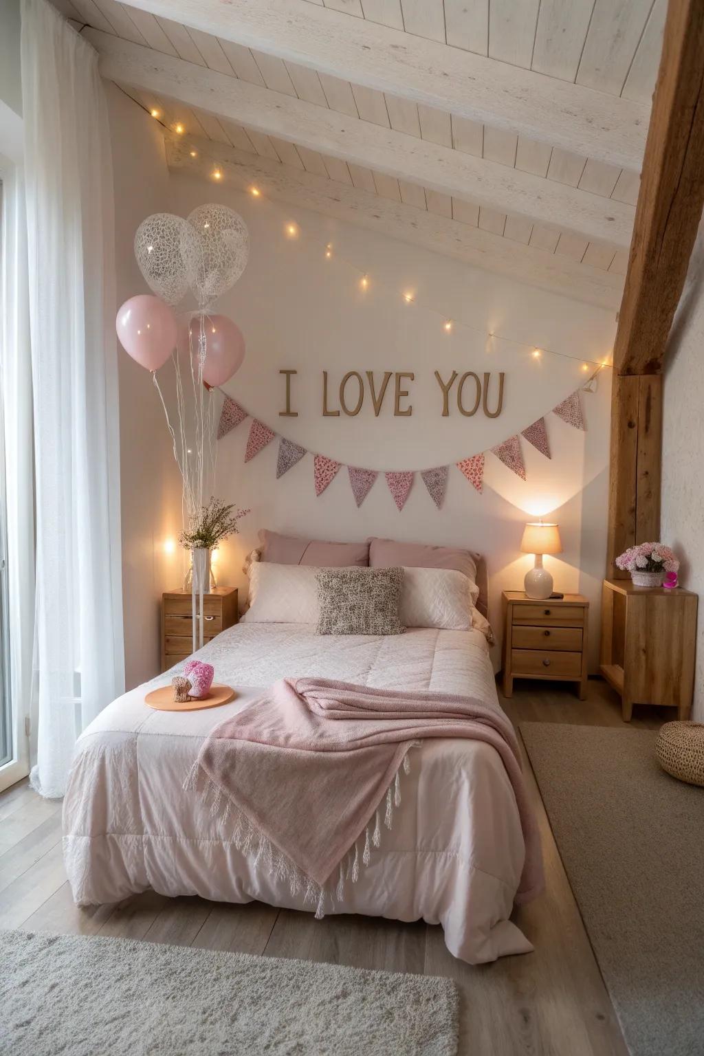 Speak your heart through words of love that adorn your space.