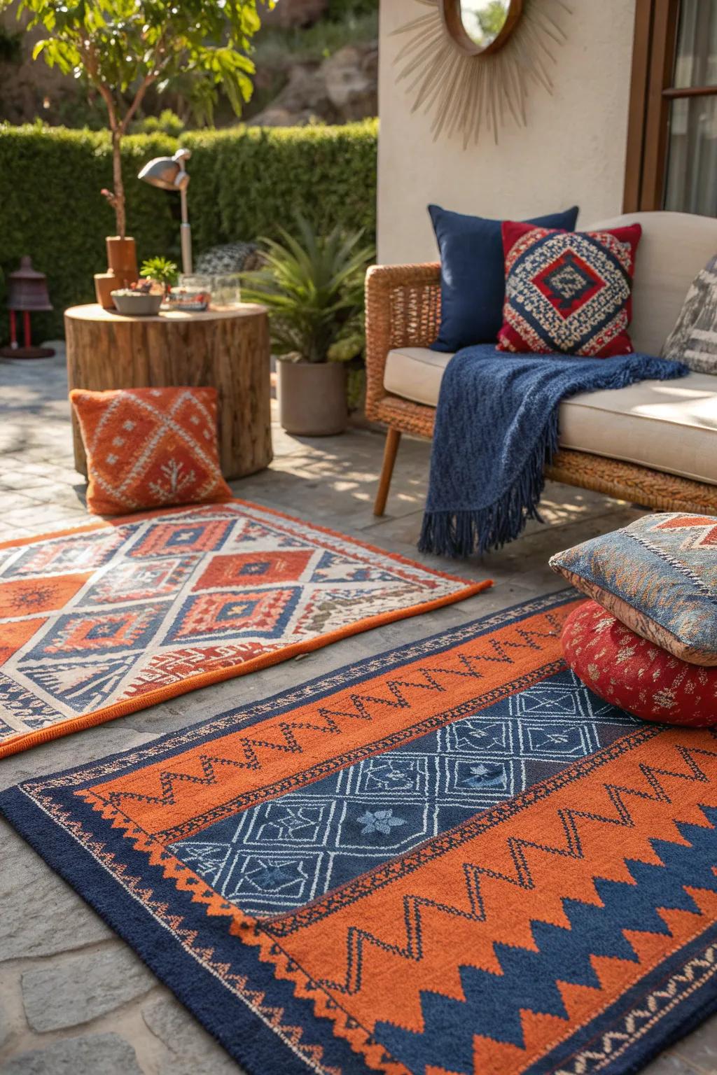 Experiment with layering textures and patterns for a cozy and visually captivating space. #TexturePlay #PatternMix