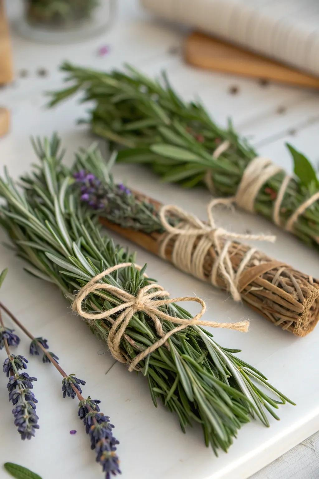 Fill your home with the soothing scents of these herbal bundles. 🌿 #HerbalMagic #YuleTraditions
