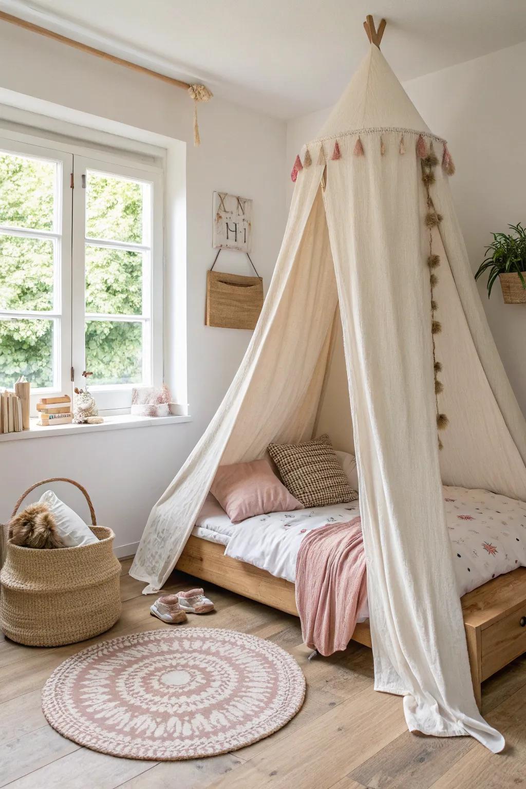 Innovative corner canopies transform spaces in unexpected ways. 🔄 #CornerCanopy #SpaceSaver