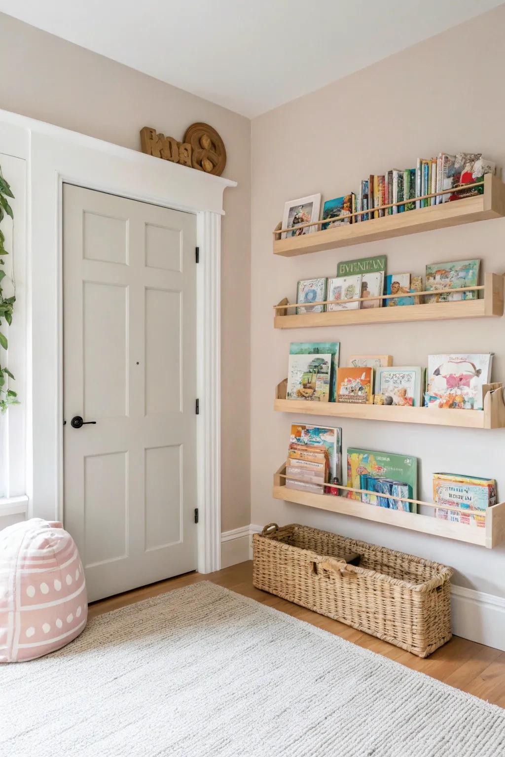 Elevate your storage game by utilizing often-overlooked vertical spaces.