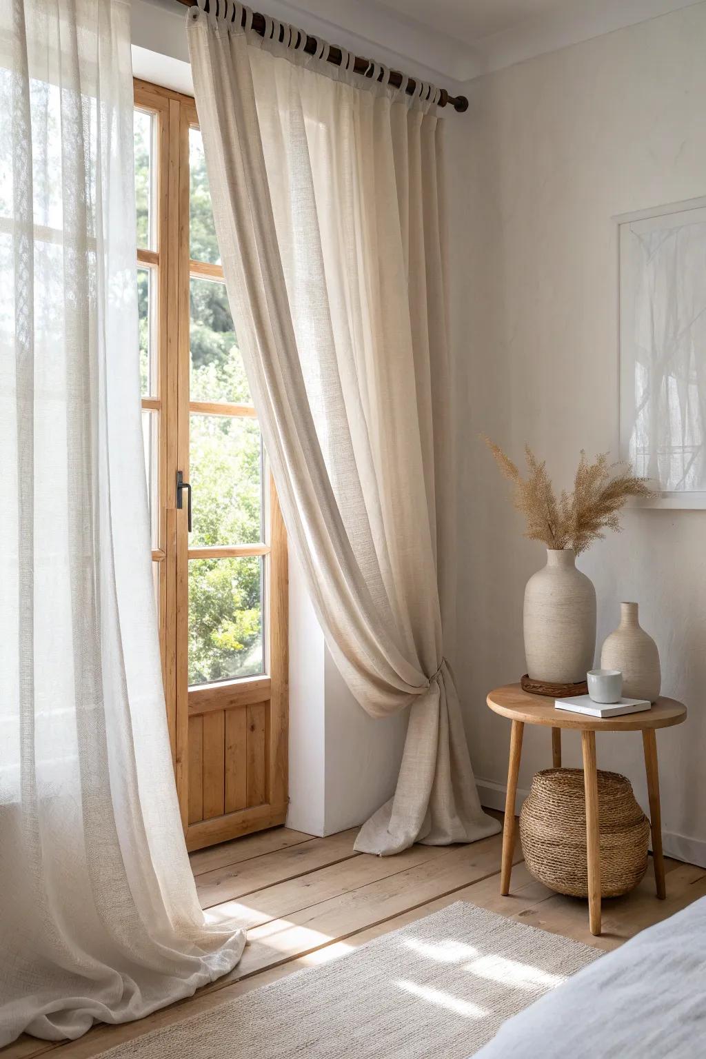 Embrace simplicity with rod pocket curtains for a classic, inviting feel.