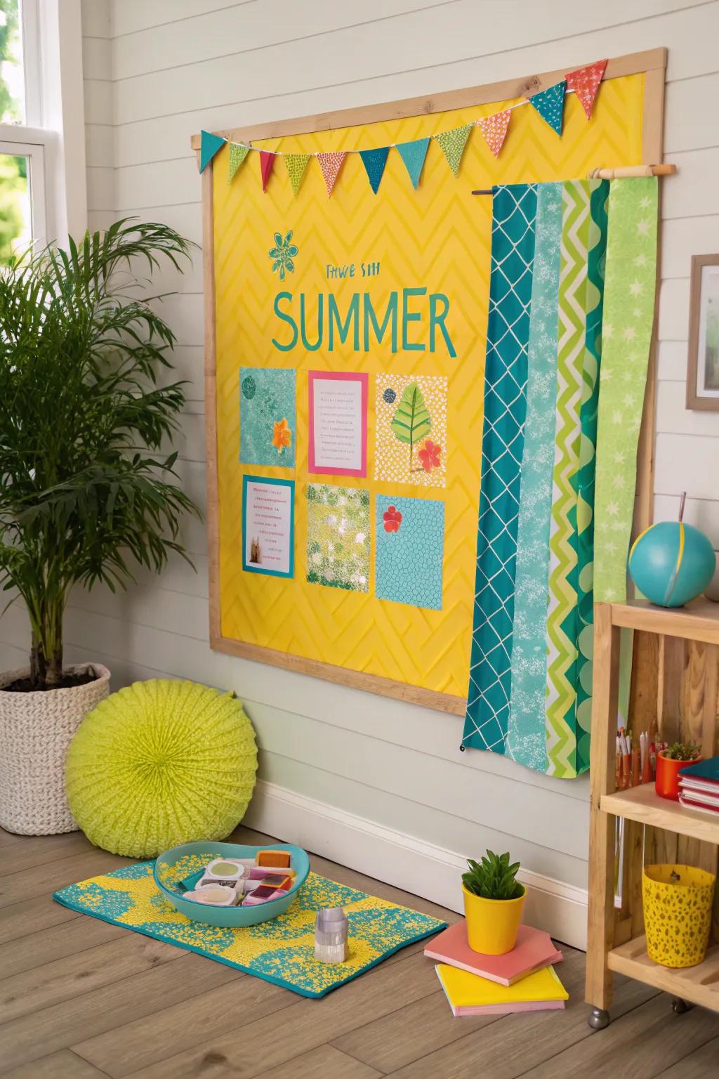 Brighten up any room with a festival of colors on your bulletin board.